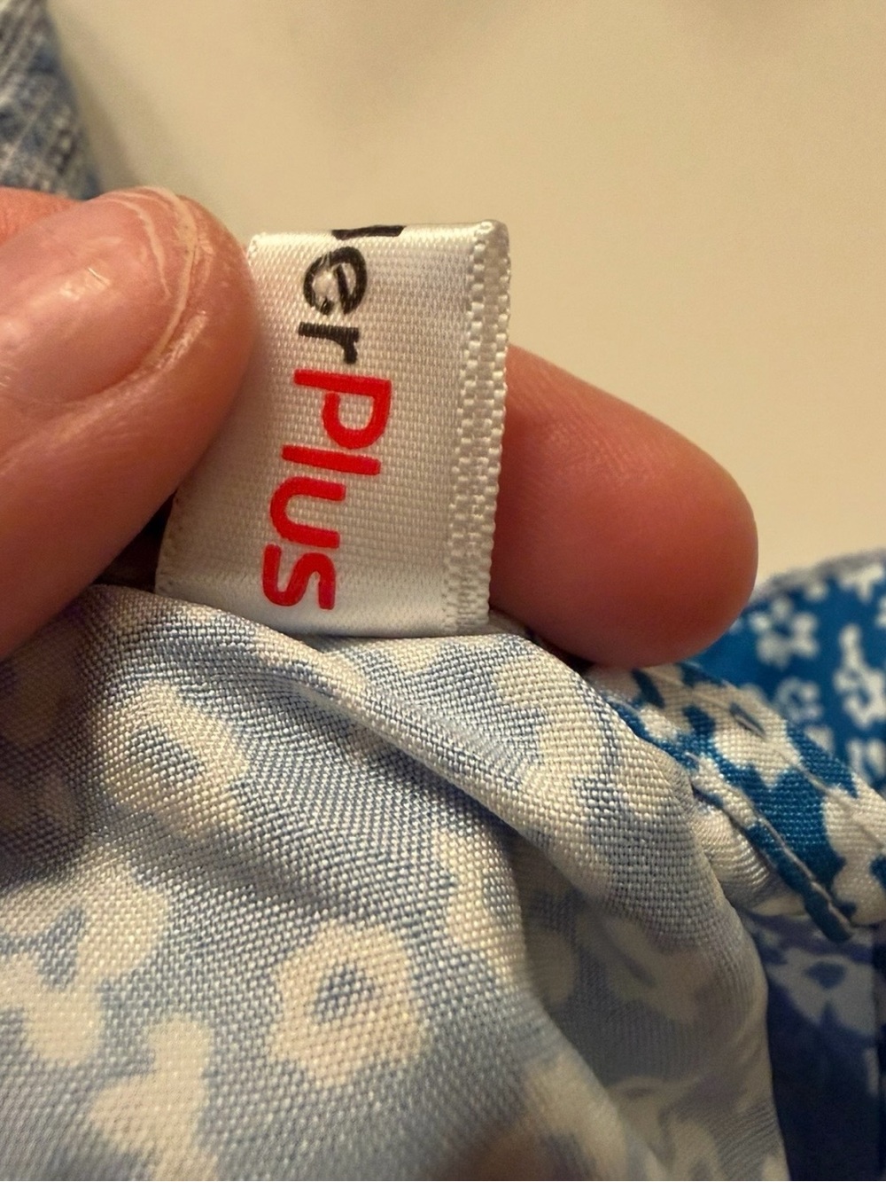 OrderPlus Size Medium Blue Floral Halter Dress - Excellent Like New Condition - Picture 5 of 5